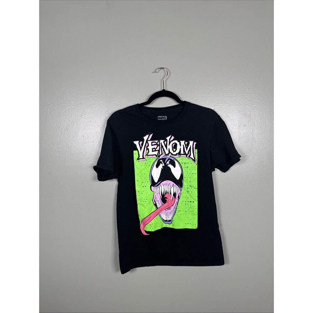 Venom‎ T Shirt Size Small Black Green Pink White Graphic Venom Design